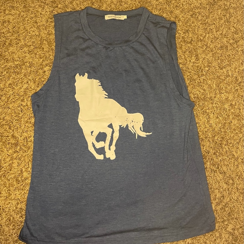 Blue Horse Shirt
